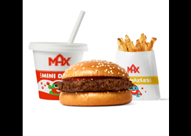 Hamburger med bare ketchup