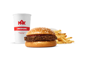 Hamburger med bare ketchup