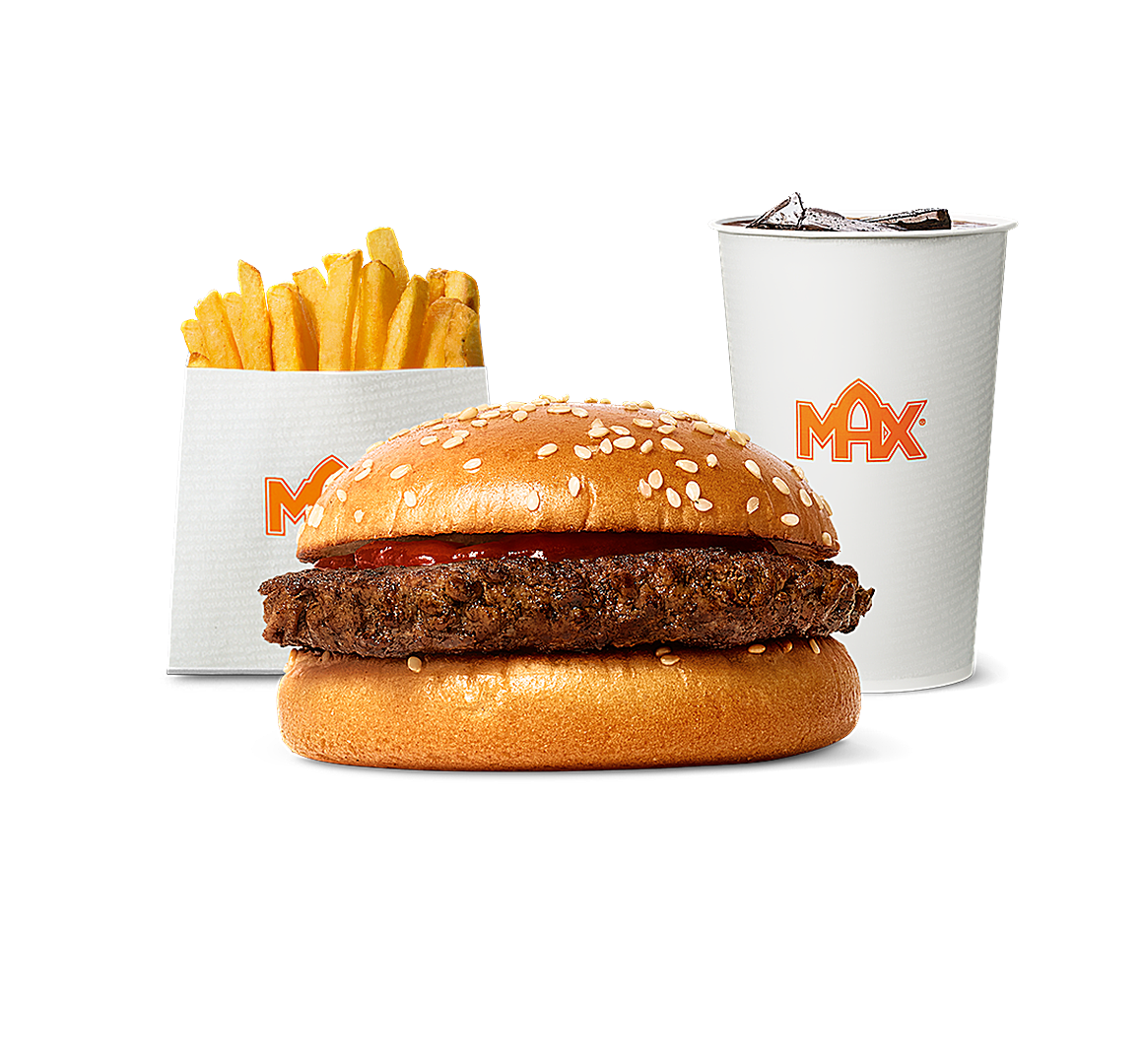 Hamburger med bare ketchup
