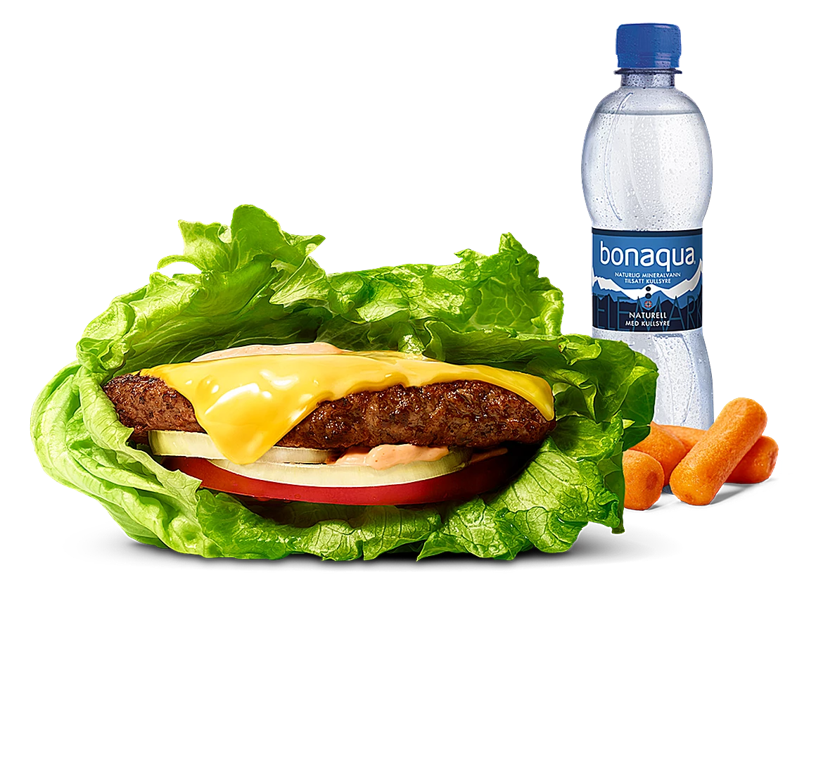 Salad Wrap Burger-meny