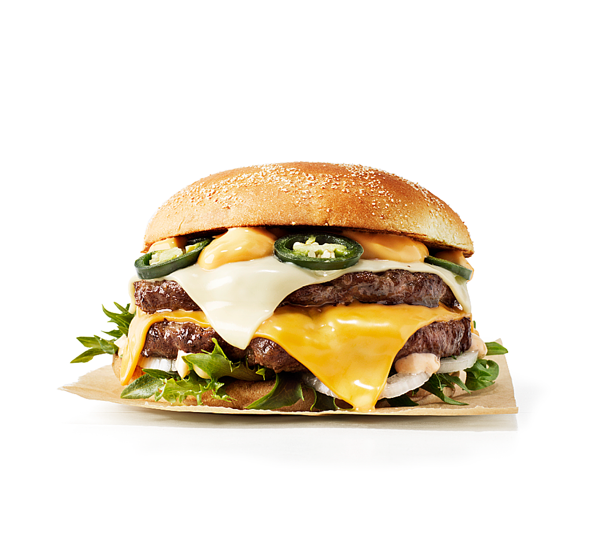 GDL Frisco Cheese ‘n’ Jalapeño burger