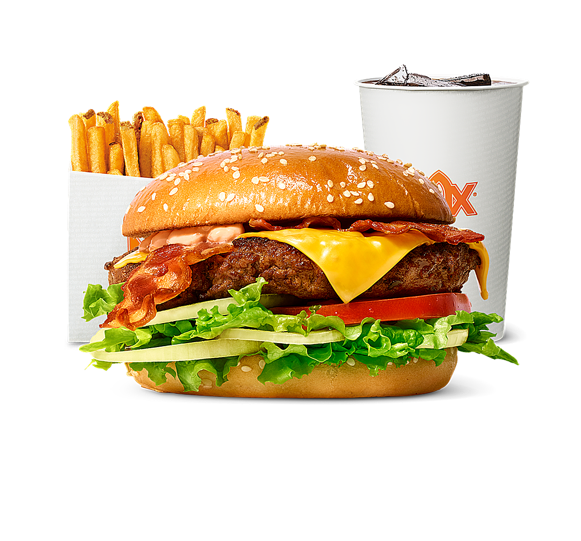 Cheese 'n' Bacon-meny