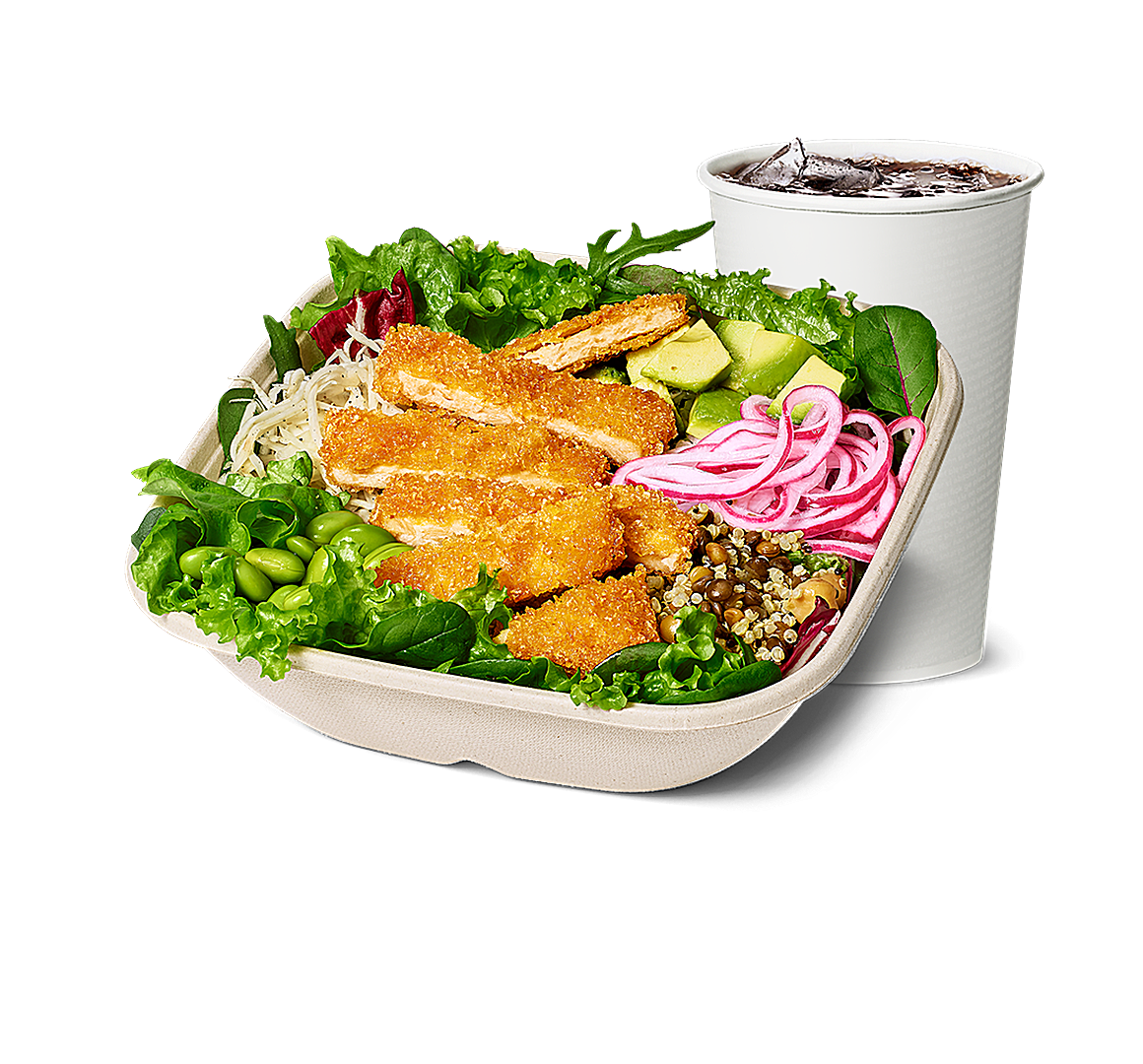Crispy No Chicken Salad Bowl-meny
