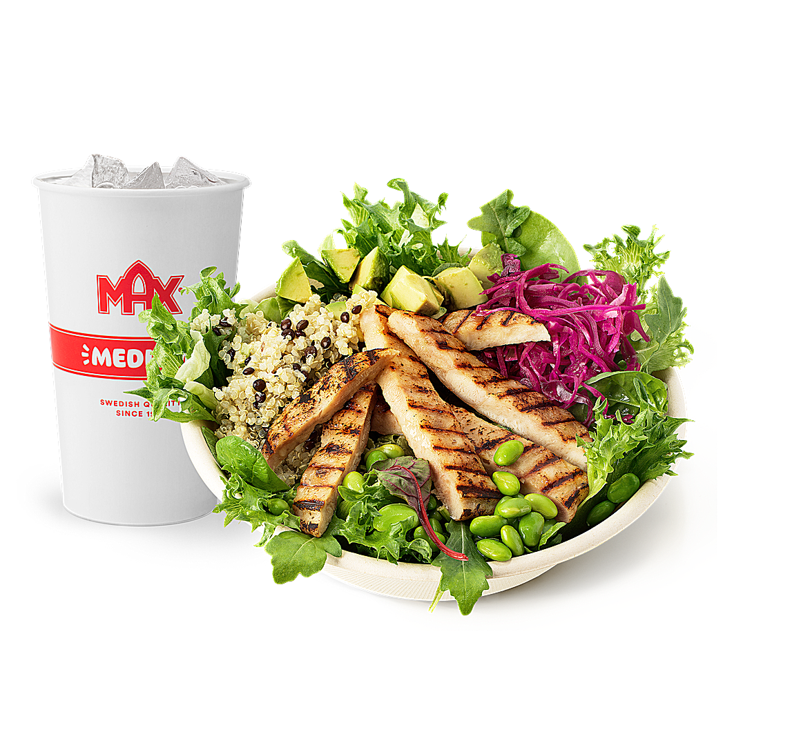 Grilled Chicken Salad Bowl-meny
