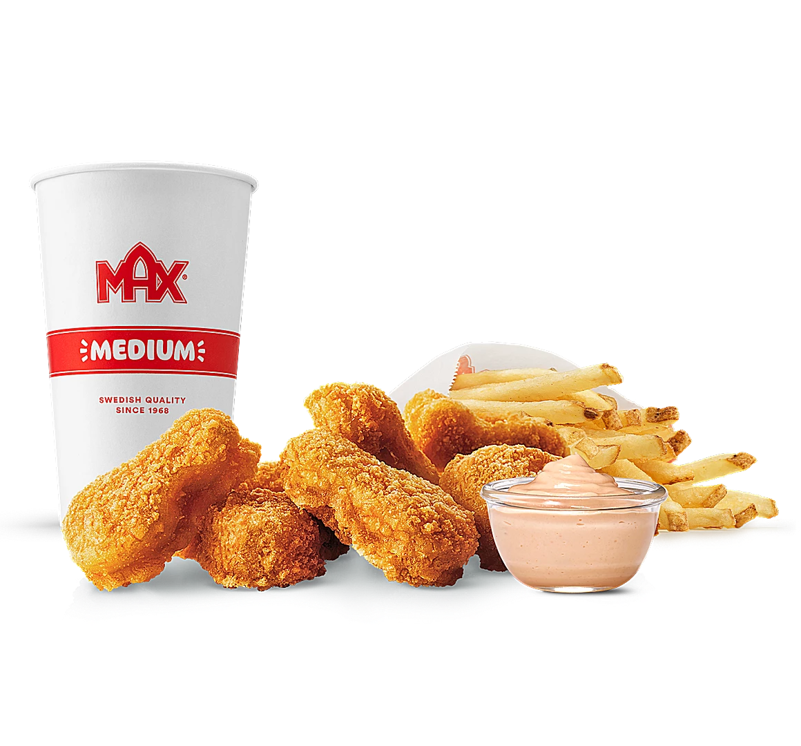 Chicken nuggetsmeny