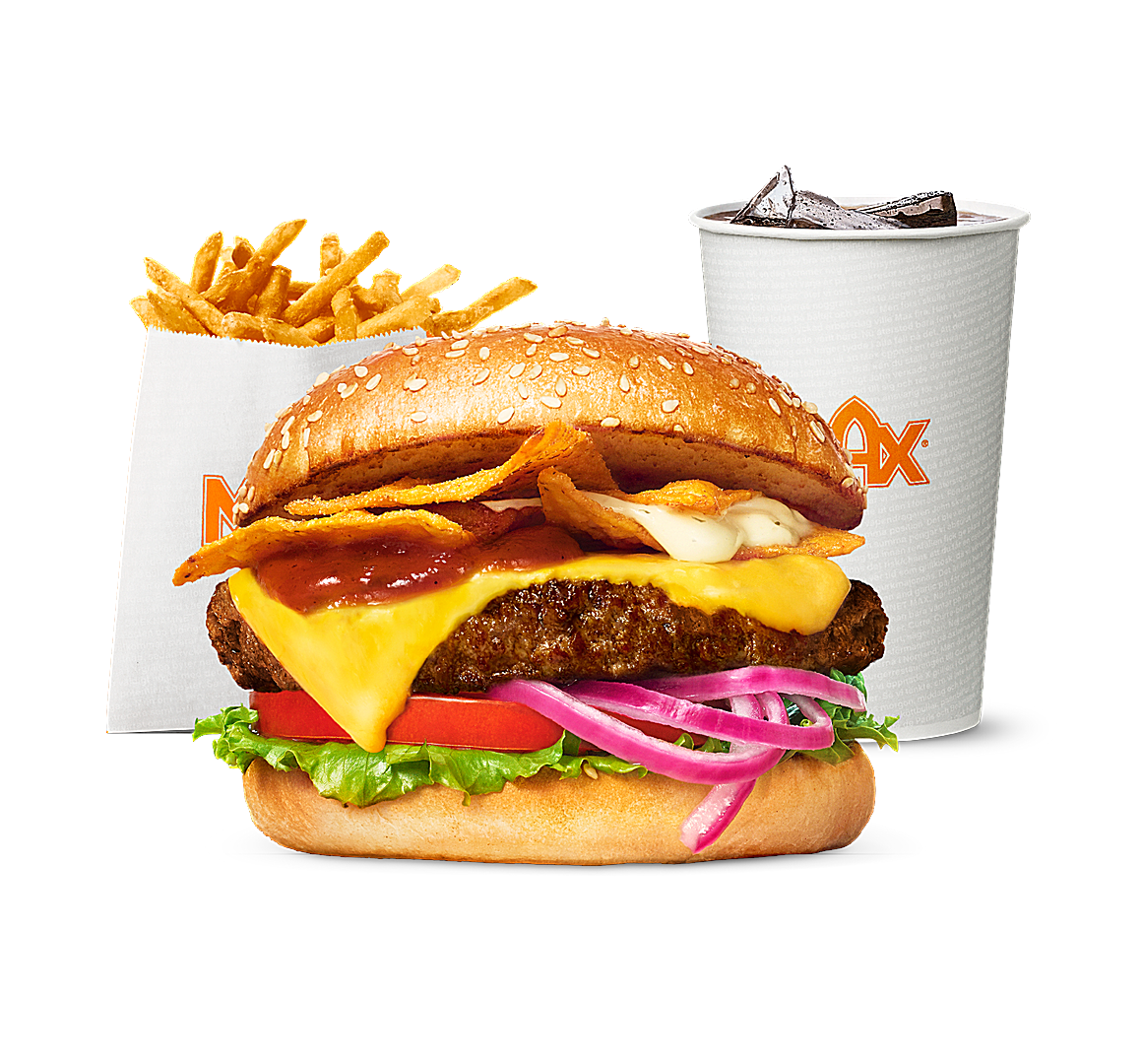 Crunchy Nacho Burger-meny