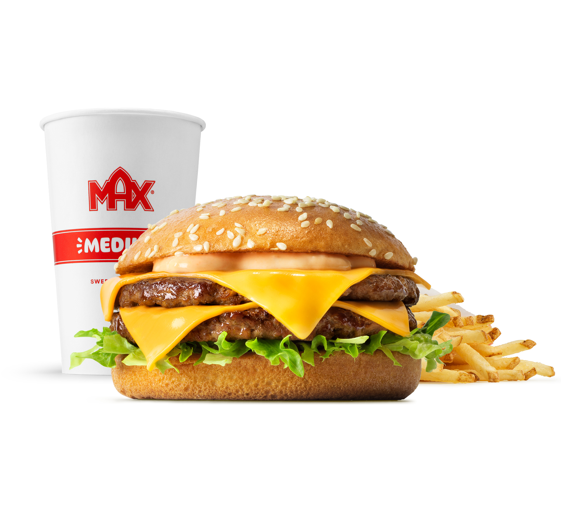 Dobbel Cheeseburgermeny 