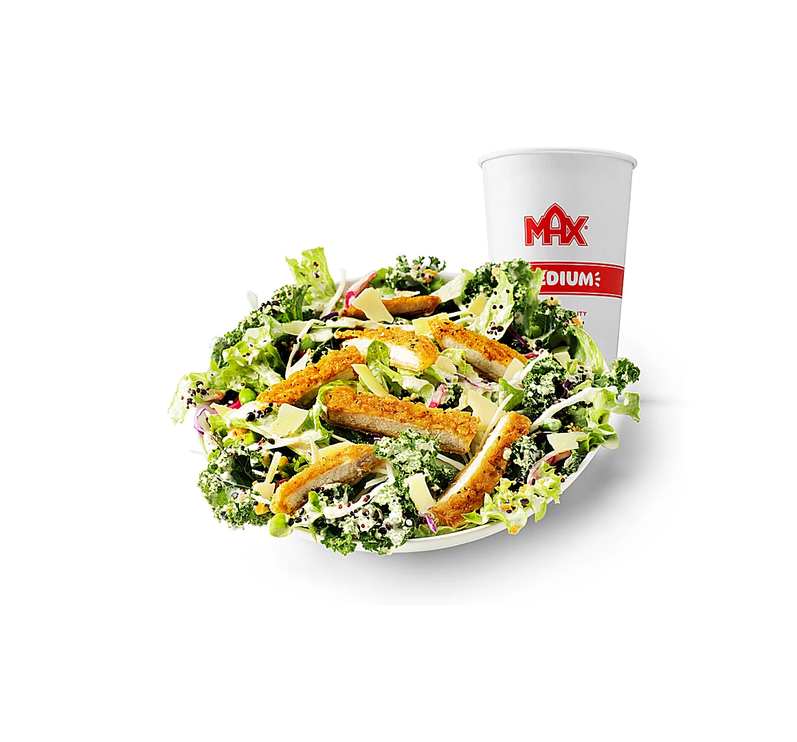 Green Kale Caesar Salad-meny