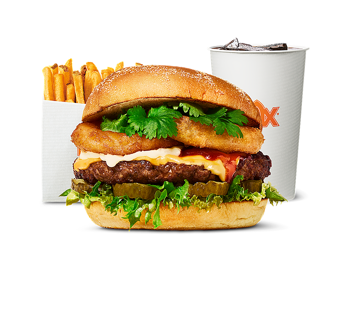 Korean BBQ burger-meny